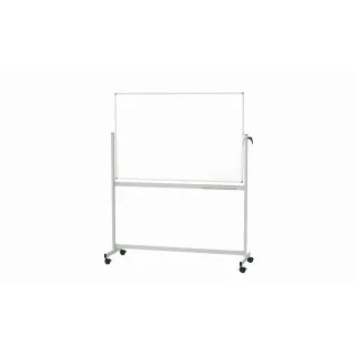 Maul Tableau blanc mobile MAULstandard 100 cm x 200 cm, Blanc-Gris