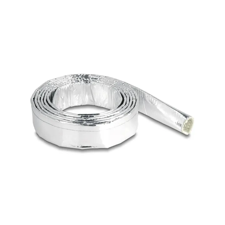 Delock Gaine de câble en fibre de verre er aluminium 2 m x 16 mm Argenté