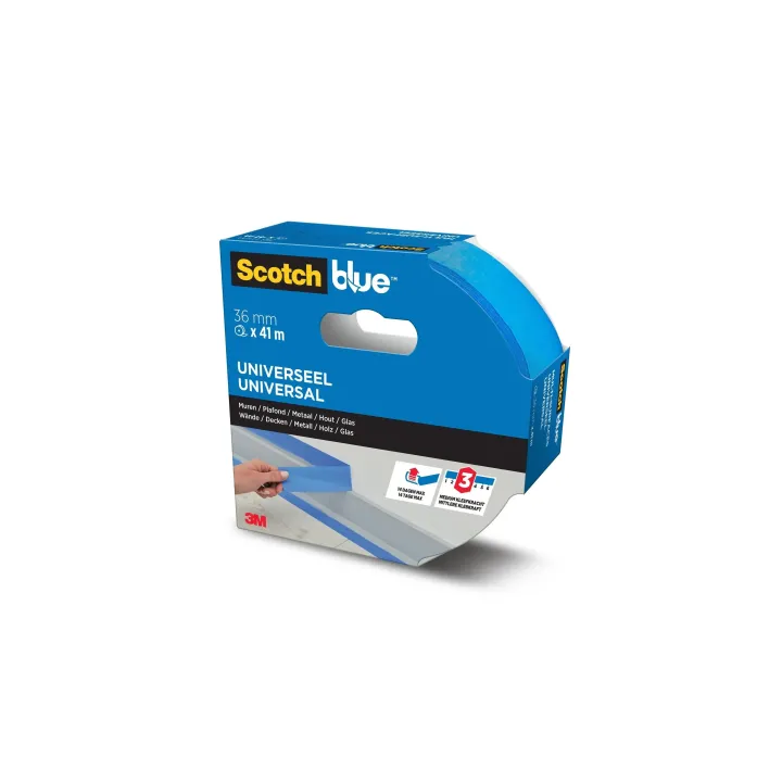 3M Ruban adhésif du peintre ScotchBlue Premium 36 mm x 41 m, Bleu