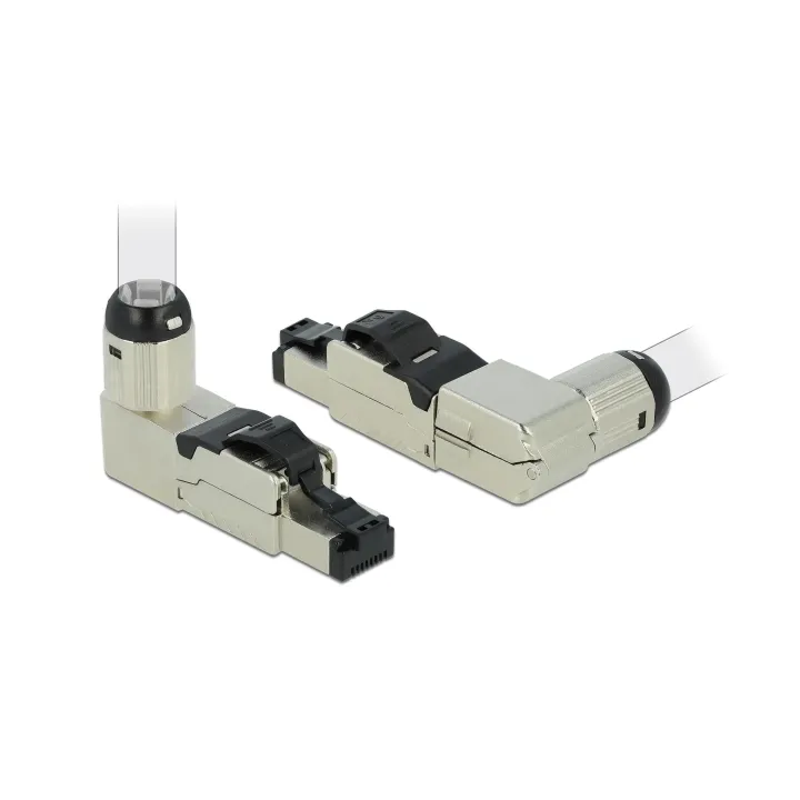 Delock Connecteur RJ45 Cat.6A Assemblage sur le terrain, 1 pièce, sans outil