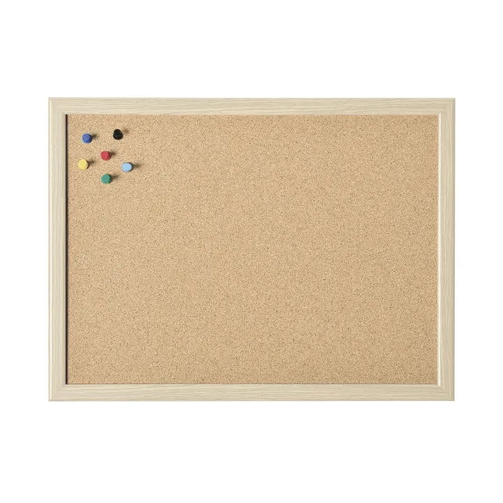 Magnetoplan Tableau d’affichage avec cadre en bois 60 cm x 40 cm, Brun