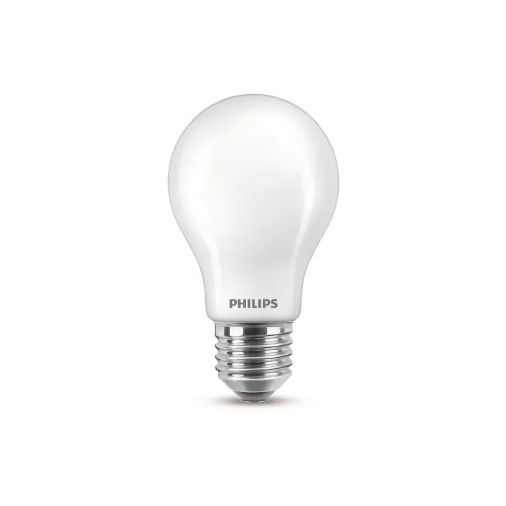 Philips Lampe LEDcla 60W E27 A60 WW FR ND 2PF Blanc chaud