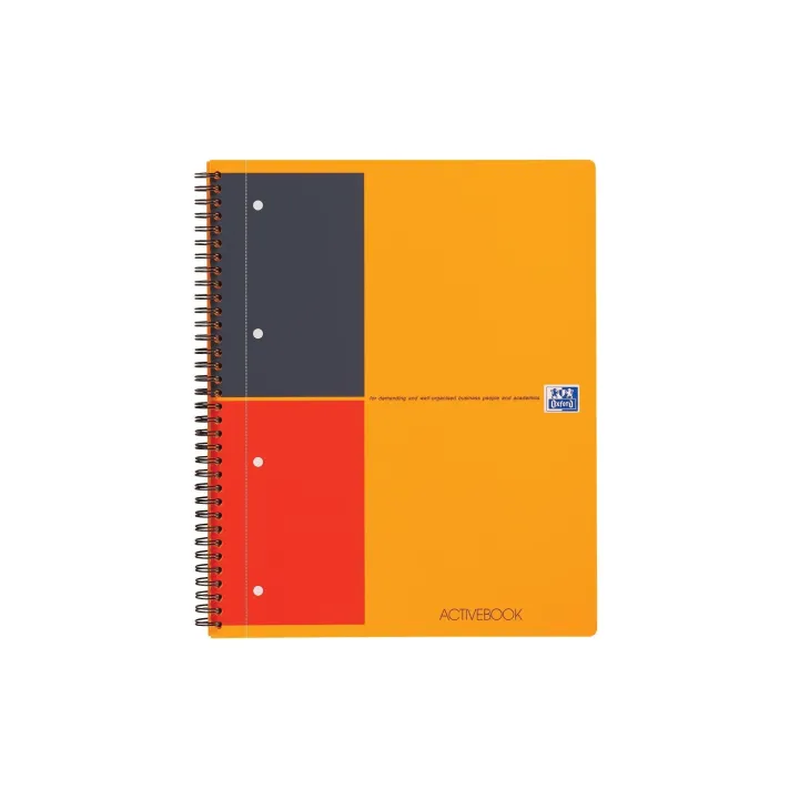 Oxford Carnet de notes International Activebook, A4 +, À lignes, Orange