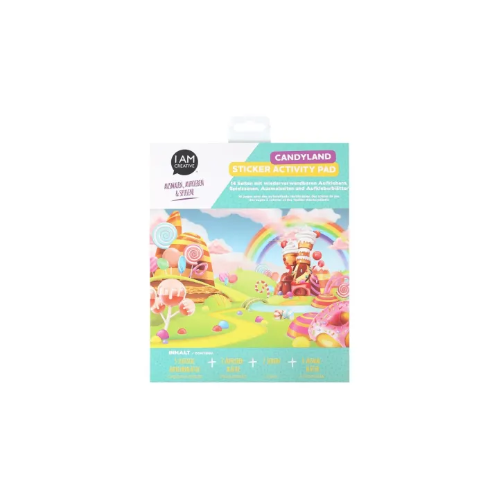 I AM CREATIVE Album d’autocollants Activity Set Candyland 14 parties