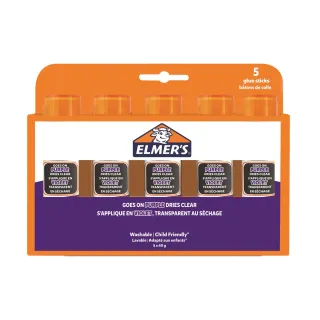 Elmers Lot de bâtons de colle Disappearing 40 g à 5 pièces, Violet