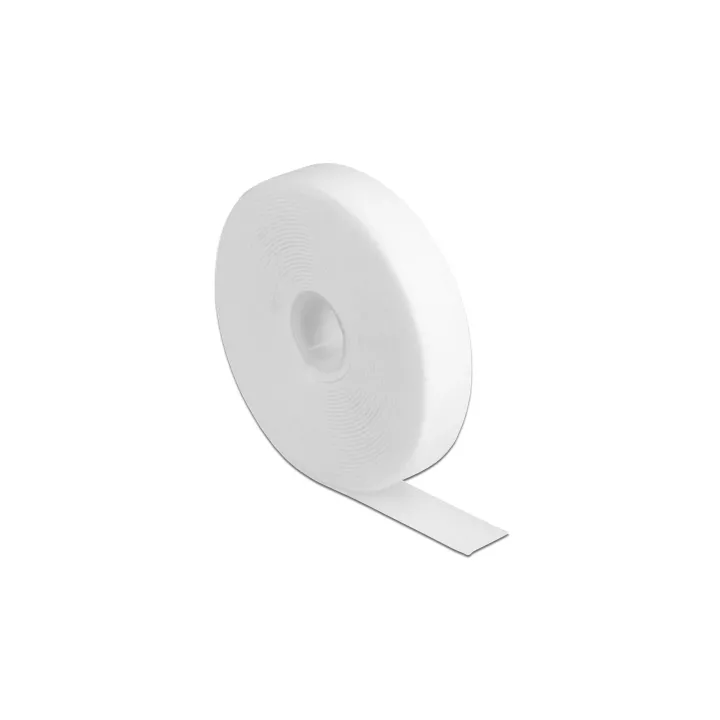 Delock Bande auto-agrippante 5m x 20mm Blanc