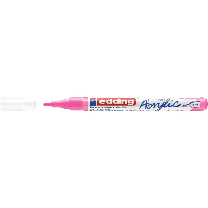 edding Marqueur acrylique 5300 fin, Rose fluo