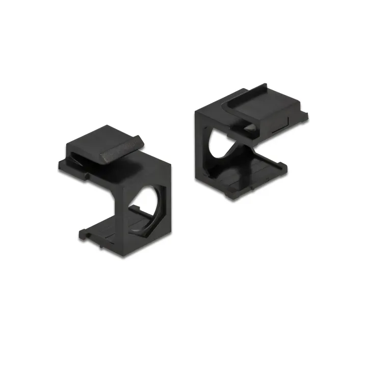 Delock Capot Keystone Pack de 4, 9.7 mm de traversée, noir