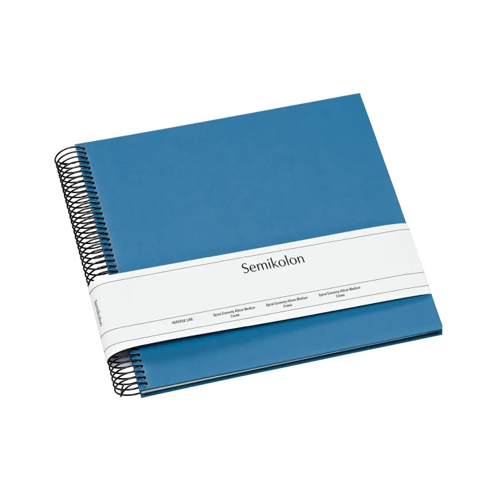 Semikolon Album photo 23 x 24.5 cm Bleu, 40 pages blanches crémeuses