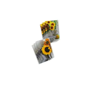 ABC Carte à motif Tournesols A6, 6 pièces