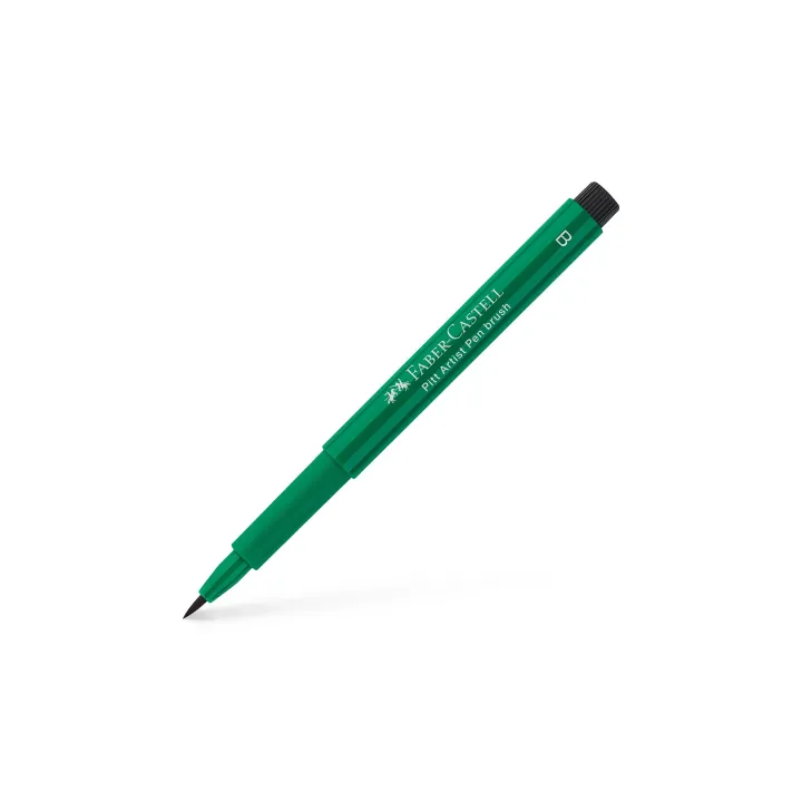 Faber-Castell Crayon à encre de Chine Pitt Artist Pen B Vert phtalo foncé