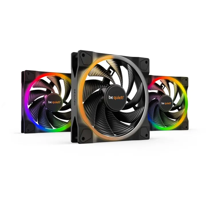 be quiet! Ventilateur PC Light Wings high-speed 140 mm paquet de 3