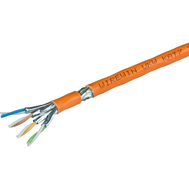 Wirewin Câble de pose VKW SFTP K7 LSOH3 Cat 7, S-FTP, 500 m, Orange