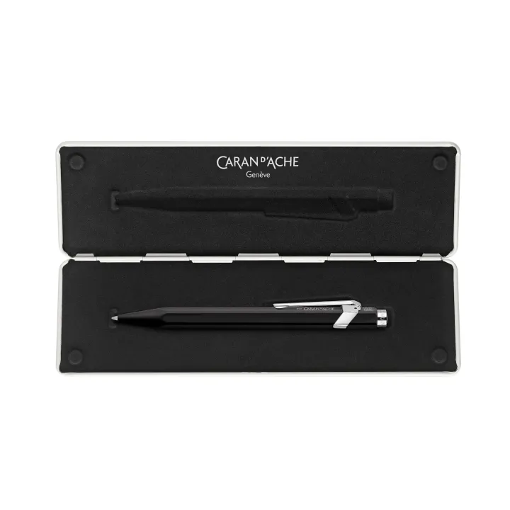 Caran dAche Stylo à bille roulante 849 Ligne classique M, noir