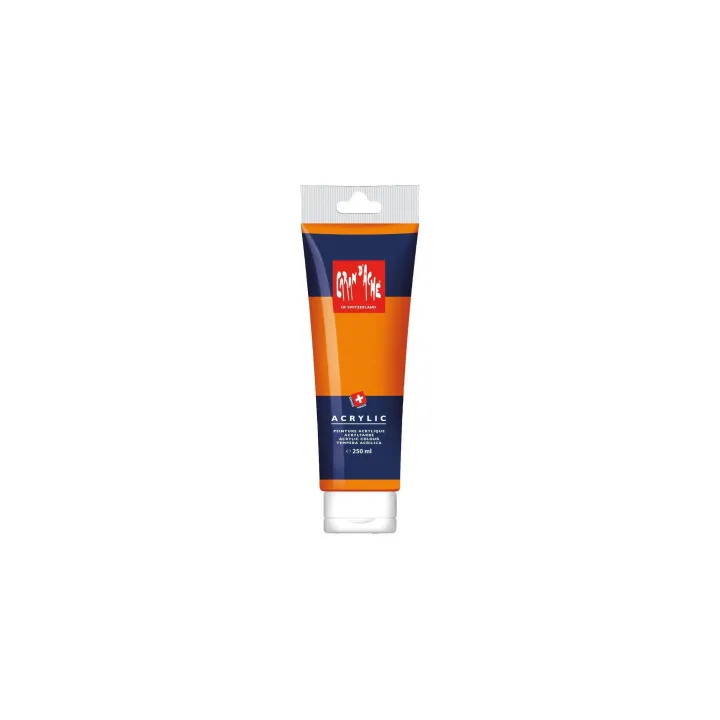 Caran dAche Peinture acrylique 250 ml, orange rouge