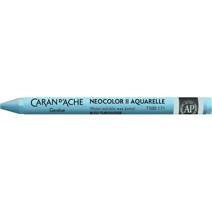 Caran dAche Crayon gras de couleur Neocolor 2 aquarellable Turquoise