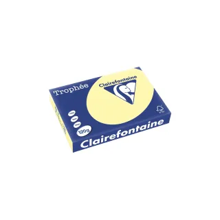 Clairefontaine Papier pour photocopie TrophéeColoredCopy FSC A4, Jaune,120 g-m²