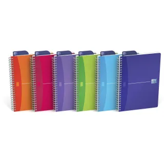 Oxford Bloc-notes MyColours A5, À lignes, Assorti, 5 pièces