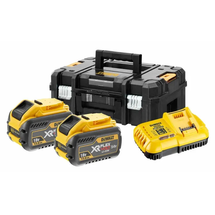 DeWalt Kit de démarrage chargeur XR et 2x batterie 54 V 12 Ah