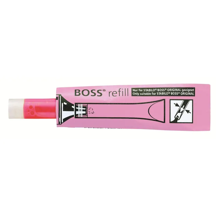 STABILO Surligneur Boss Refill Rose fluo