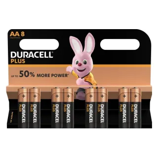 Duracell Pile Plus Power MN1500 AA 8 Pièce-s