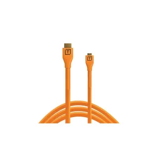 Tether Tools Câble TetherPro HDMI Micro vers HDMI 2.0, 4.6 m Orange