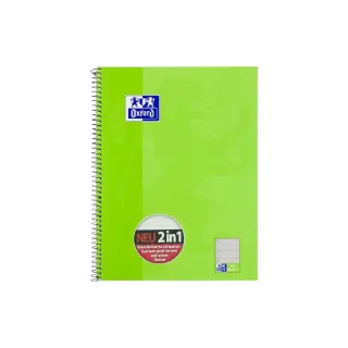 Oxford Cahier Bloc-notes collège A4+, KarLi, vert clair