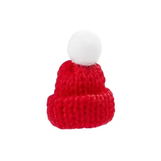 HobbyFun Mini ustensiles Bonnet tricoté 2 pièces, rouge