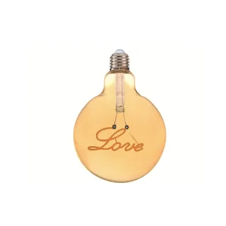 Illurbana Lampe Love suspendu, 4W, E27, Blanc chaud
