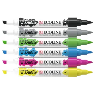 Talens Crayon feutre Duotip Basic 6 pièces