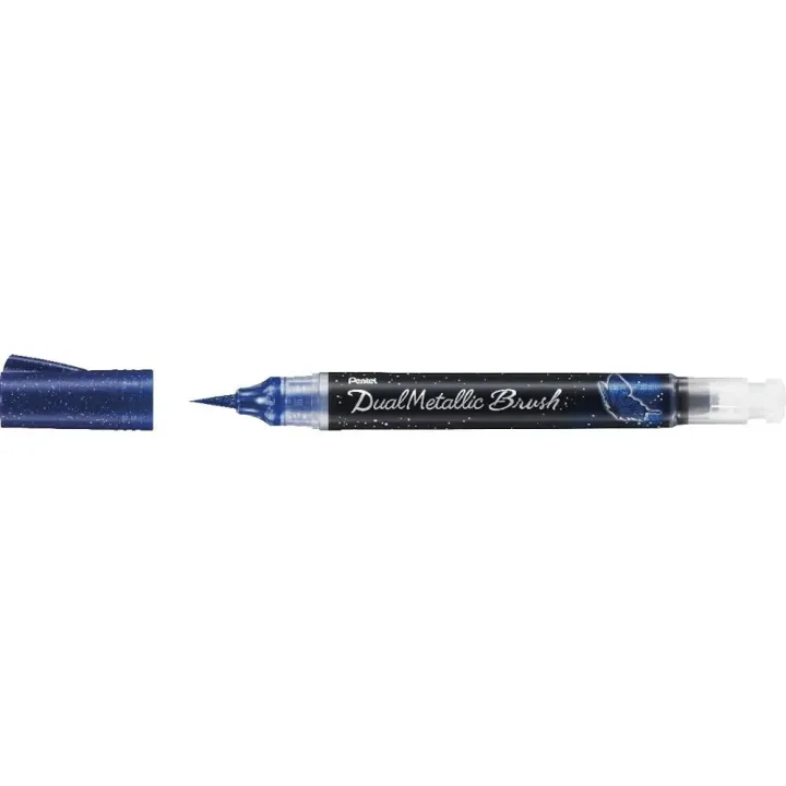 pentel Brosse métallique double Bleu