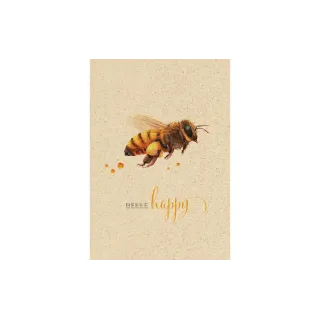 Natur Verlag Carte à motif Bee Happy 17.5 x 12.2 cm