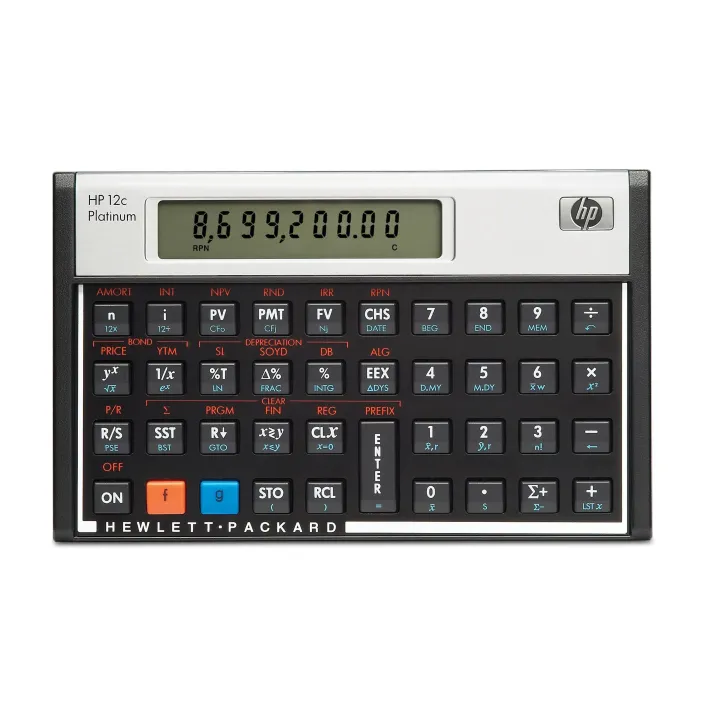 HP Calculatrice financière 12c Platinum