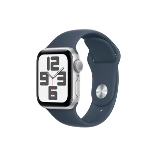 Apple Watch SE 2023 40 mm GPS Alu Argent Sport Bleu orage M-L