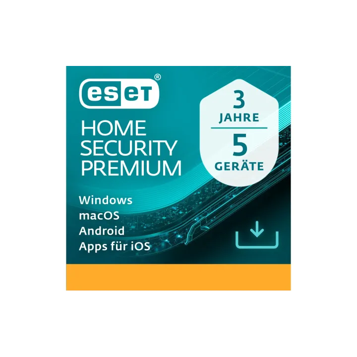 ESET HOME Security Premium Version complète, 5 Utilisateurs, 3 ans