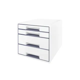 Leitz Boîte à tiroirs Wow Cube 4 Blanc Blanc