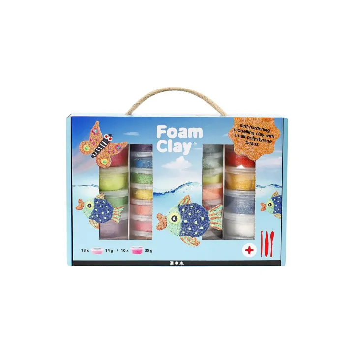 Creativ Company Set de modélisation Foam Clay Multicolore