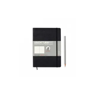 Leuchtturm Carnet de notes Couverture souple moyenne A5, Pois, Noir