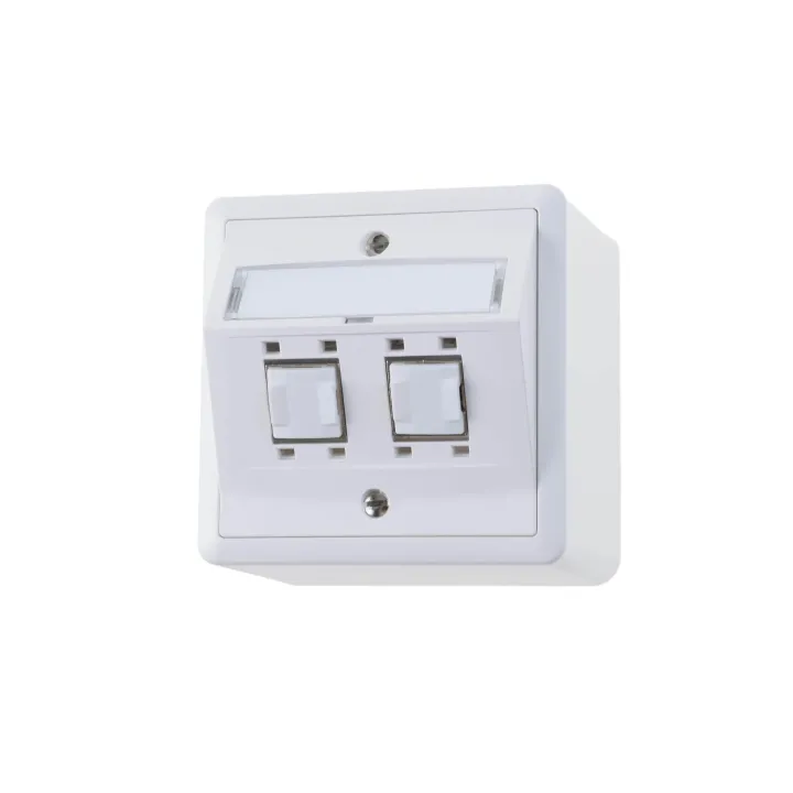 Feller EDIZIOdue Prise réseau AP 2x RJ45 Cat. 6A blindé