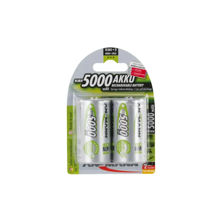 Ansmann Batterie 2x D 5000 mAh