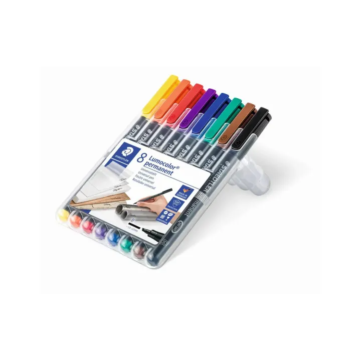 Staedtler Stylo à feuilles Lumocolor 314 B Ensemble de 8, permanent