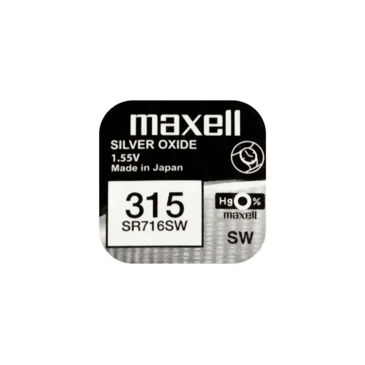 Maxell Europe LTD. Pile bouton SR716SW 10 pièces