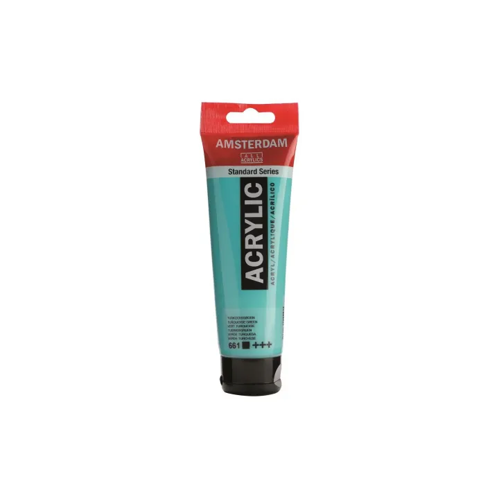 Amsterdam Peinture acrylique Standard 661 Vert turquoise opaque, 120 ml