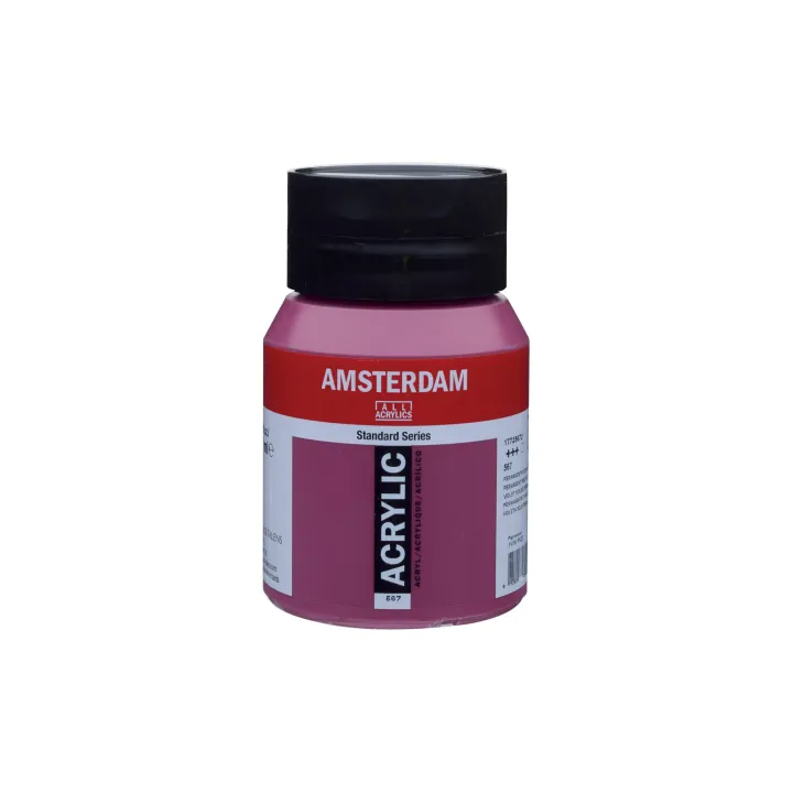 Amsterdam Peinture acrylique Standard 567 Rouge-violet couvrant, 500 ml