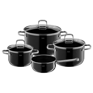 Silit Set de casseroles Elegance 4 pièces, Noir