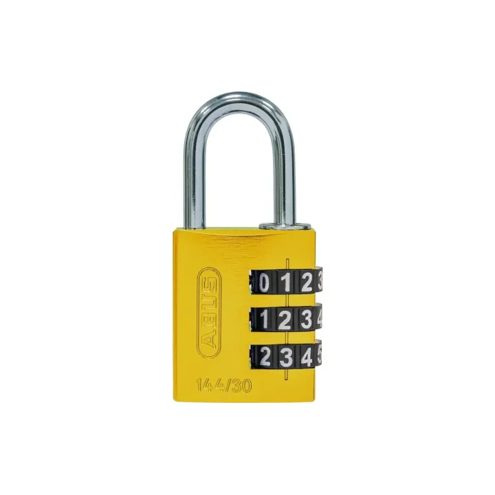 Abus Serrure à combinaison 144-30 B-DFNLI Jaune Aluminium