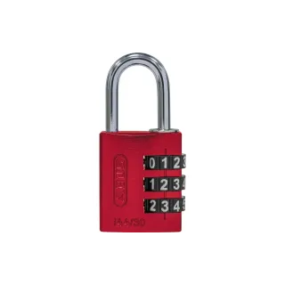 Abus Serrure à combinaison 144-30 B-DFNLI Rouge Aluminium