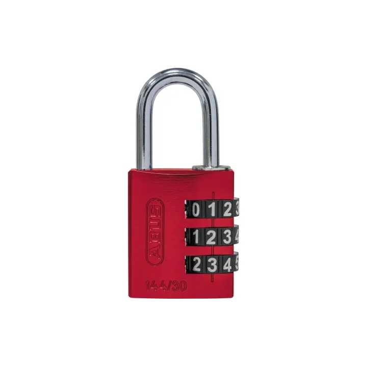 Abus Serrure à combinaison 144-30 B-DFNLI Rouge Aluminium