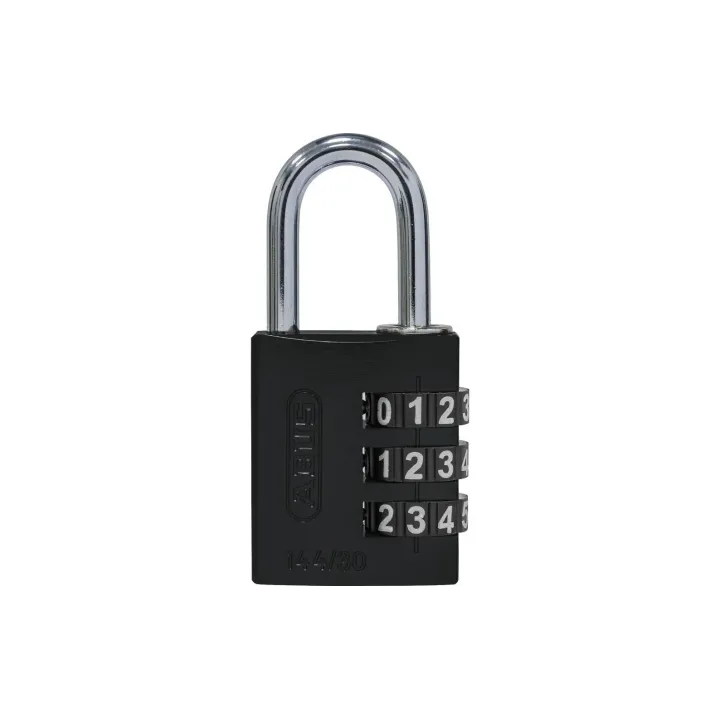 Abus Serrure à combinaison 144-30 B-DFNLI Noir Aluminium