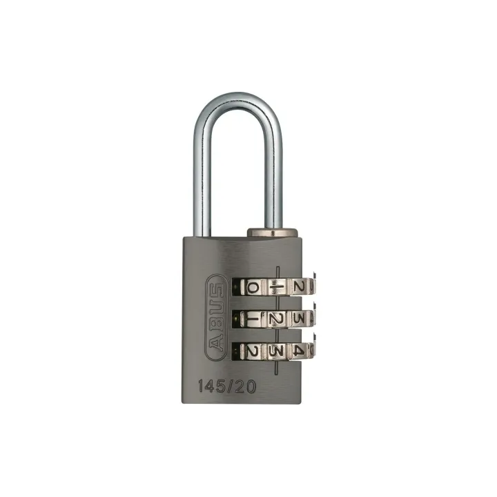 Abus Serrure à combinaison 145-20 Lock-Tag Titane Aluminium